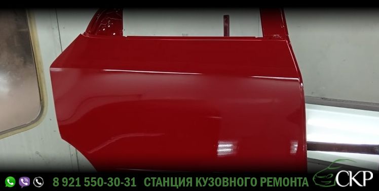 Восстановление правой части кузова Хонда Цивик (Honda Civic) в СПб в автосервисе СКР.